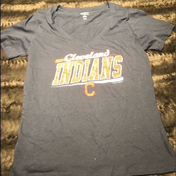 MLB Tops - Cleveland Indians Shirt Ladies XL